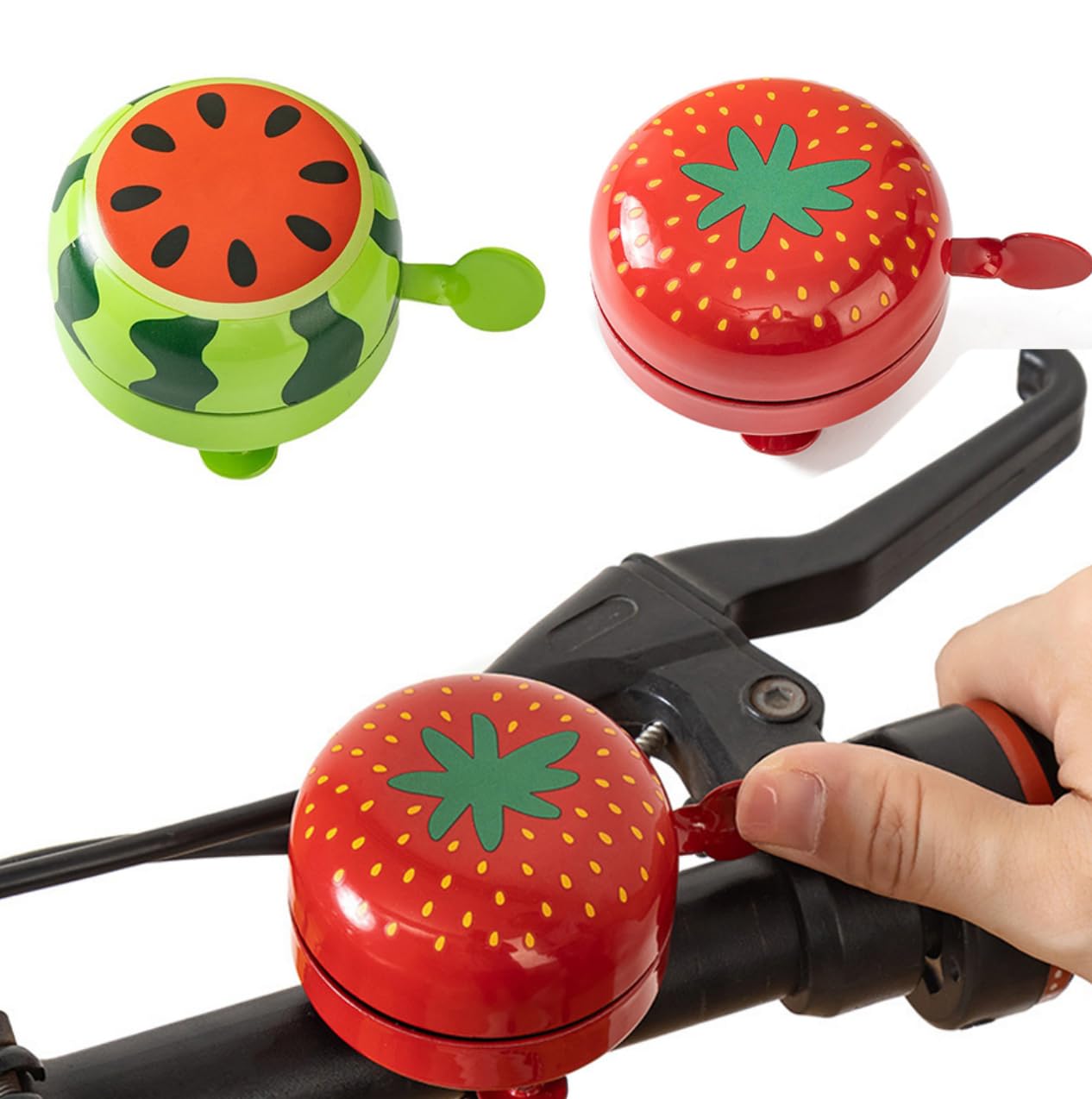 TRYBASE 2pcs Bike Bell for Kids Cute Bicycle Bell with Loud Clear Sound, Bike Bells for Adults & Kids, Durable Bike Bell for Scooters, Toddler Bikes, and Cycling Accessories by Cute Things