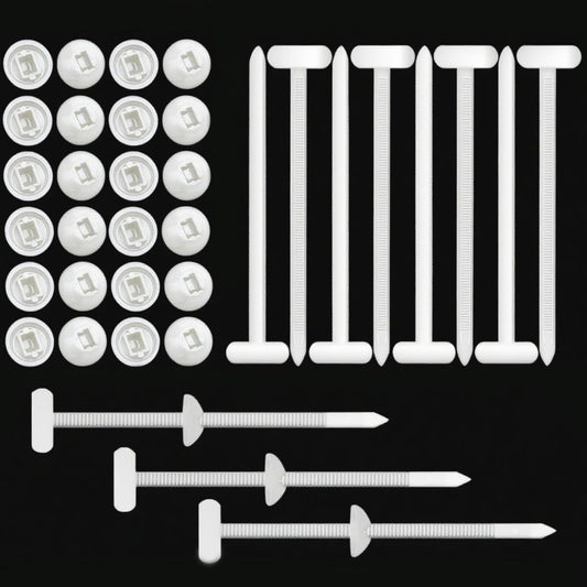 100 Pcs Nylon Universal Cable Tie Buckle - New Multifunctional Nylon Zip Ties,Snap-Fit Ziptie Bumper Retainer Fender Liner Door Panel Fastener（white）