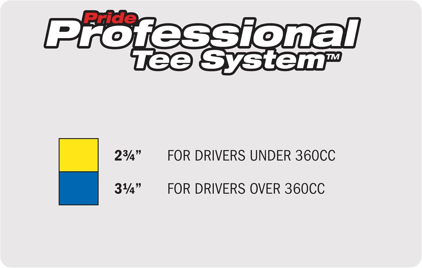 PrideSports PTS Titanium Strength Golf Tees - 65 Count, 2-3/4 Inch | Enhanced Durability with 8% Thicker Shaft