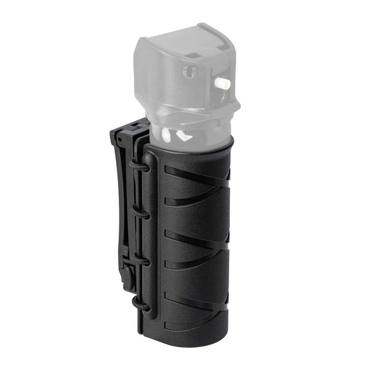 TACNEX Open Top OC/Mace Spray Holster for Duty Belt Quick Release Pepper Spray Case MK4 Canister Holder Polymer Carrier Sheath for Law Enforcement Police Prison/Correctional Officer Security Guard
