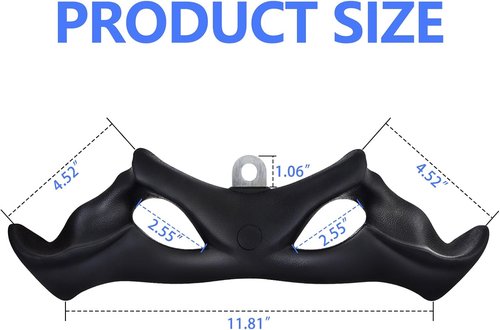 HXD-ERGO LAT Pulldown Bar - Ergonomic Grip Bicep & Tricep Cable Attachment for Strength Training