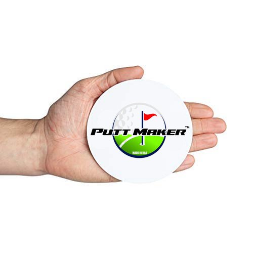 Putt Maker Putting Discs 4-Pack, Great Gift for Golfers, Golf Training Disk Accessories, Indoor/Outdoor Practice Aid, Flat Cup Ghost Hole, Great Golf Simulator Hole: Made in USA