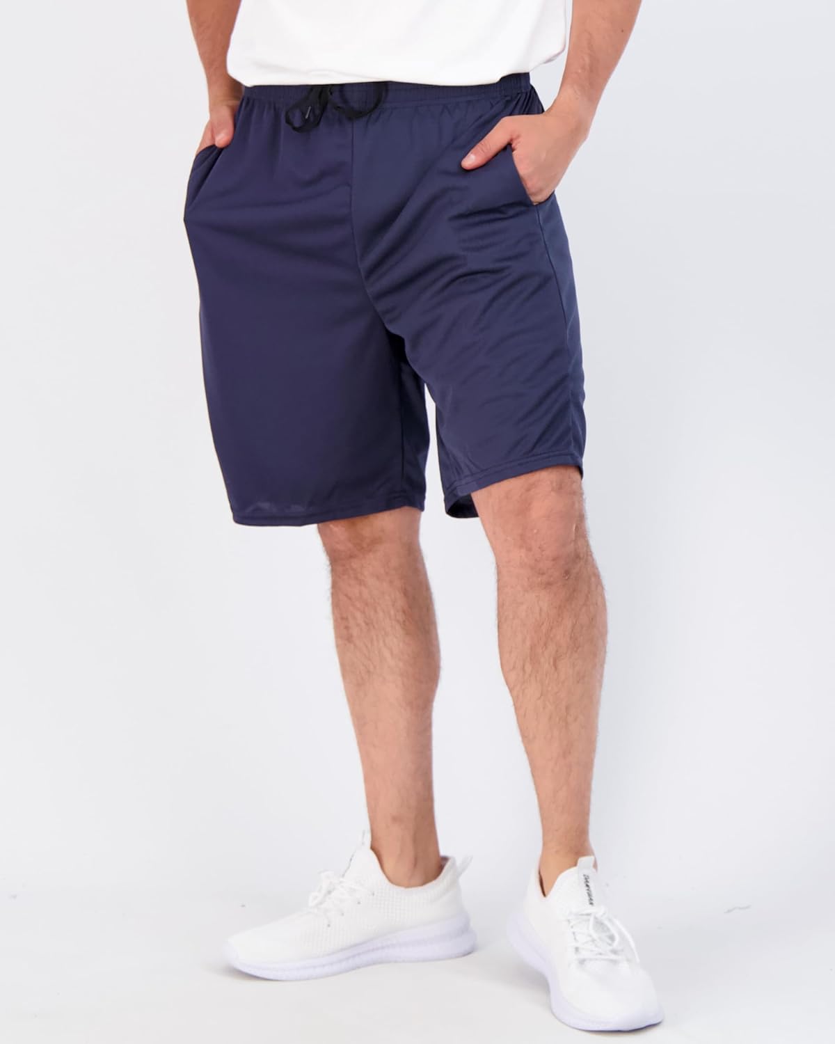 Real Essentials Men's 9" Mesh Basketball Shorts - 3 Pack | Athletic Gym Shorts with Pockets (S-3X)