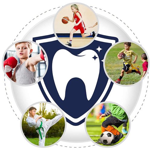 Youth Mouth Guard Football Sport Mouthguard, Premium Quality No Boiling Required，Suitable for Basketball, Wrestling, Taekwondo, Jujitsu and Karate (Blue)