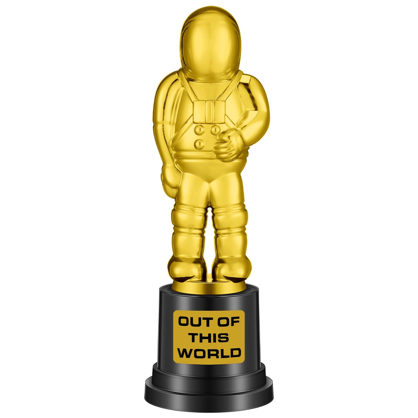 Tondiamo Trophy Celebrate the Top Award 6 Inch Tall Plastic MVP Funny Game Trophy and Awards for Employees Boss Custom Competition Gifts(Astronaut)