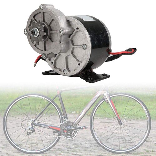 12V 250W DC Gear Reduction Motor, MY1025Z2 with 9 Tooth Sprocket Durable Gear Reduction Motor, for Electric Bicycle Scooter