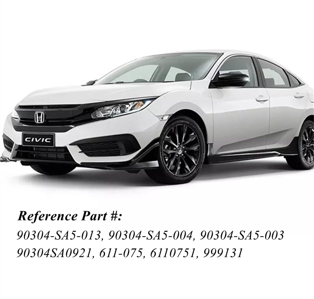 Mysttoo 5PCS M12x1.5 Chrome Wheel Lug Nut Compatible with Honda Accord Civic City CR-V Fit HR-V Insight Element Prelude S2000 CR-Z Acura Legend Integra MDX ILX RSX TL TLX NSX