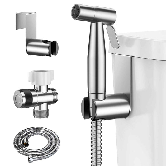 Handheld Bidet Sprayer for Toilet, BRITULIF Jet Sprayer for Toilet Muslim Shower, Adjustable Water Pressure with Bidet Attachment for Toilet for Feminine and Baby Wash