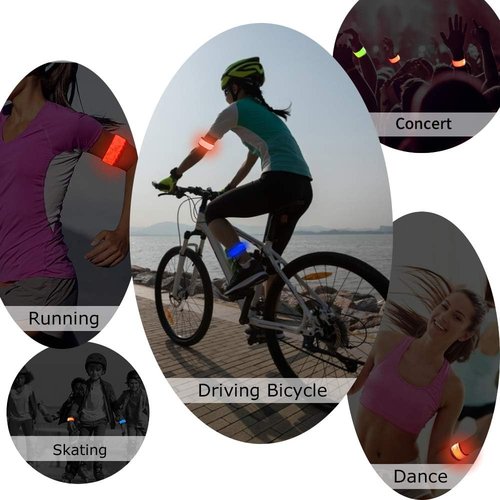 LOBKIN LED Safety Bracelets - Reflective Slap Armband for Kids & Runners | Nighttime Visibility
