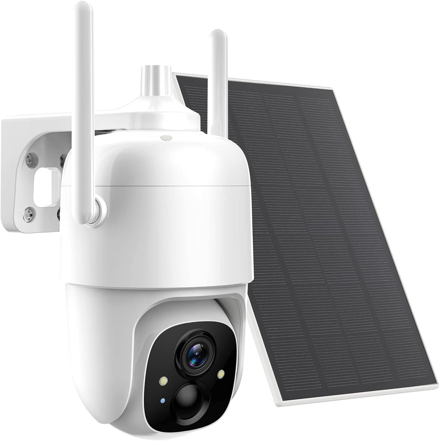 Wireless Solar Security Camera 2K 3MP PTZ - 355° View, Color Night Vision, IP65 Waterproof