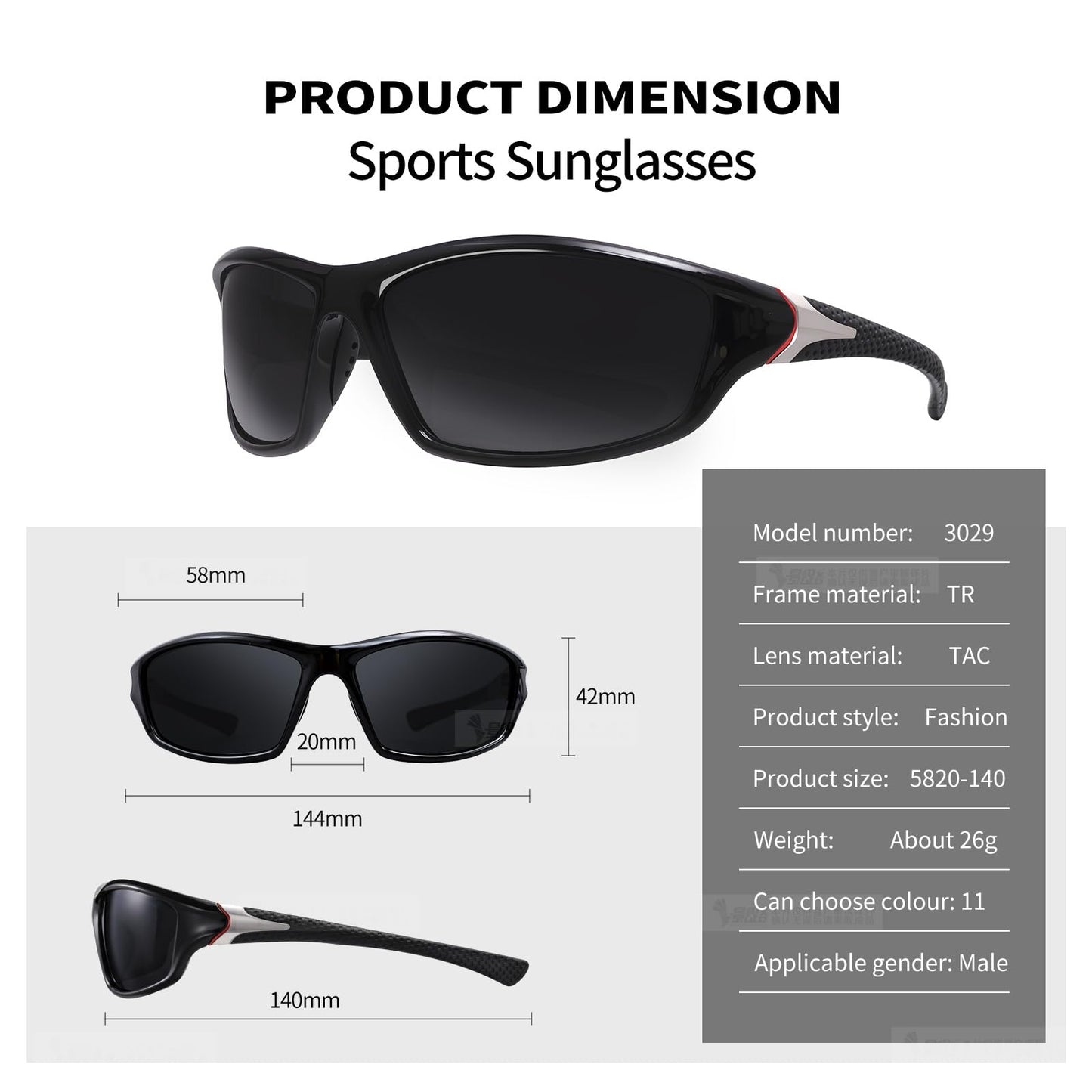 QIFP Polarized Sports Sunglasses For Men Women Unbreakable Frame Cycling Driving Fishing UV400 Protection (White Black + Black Black)
