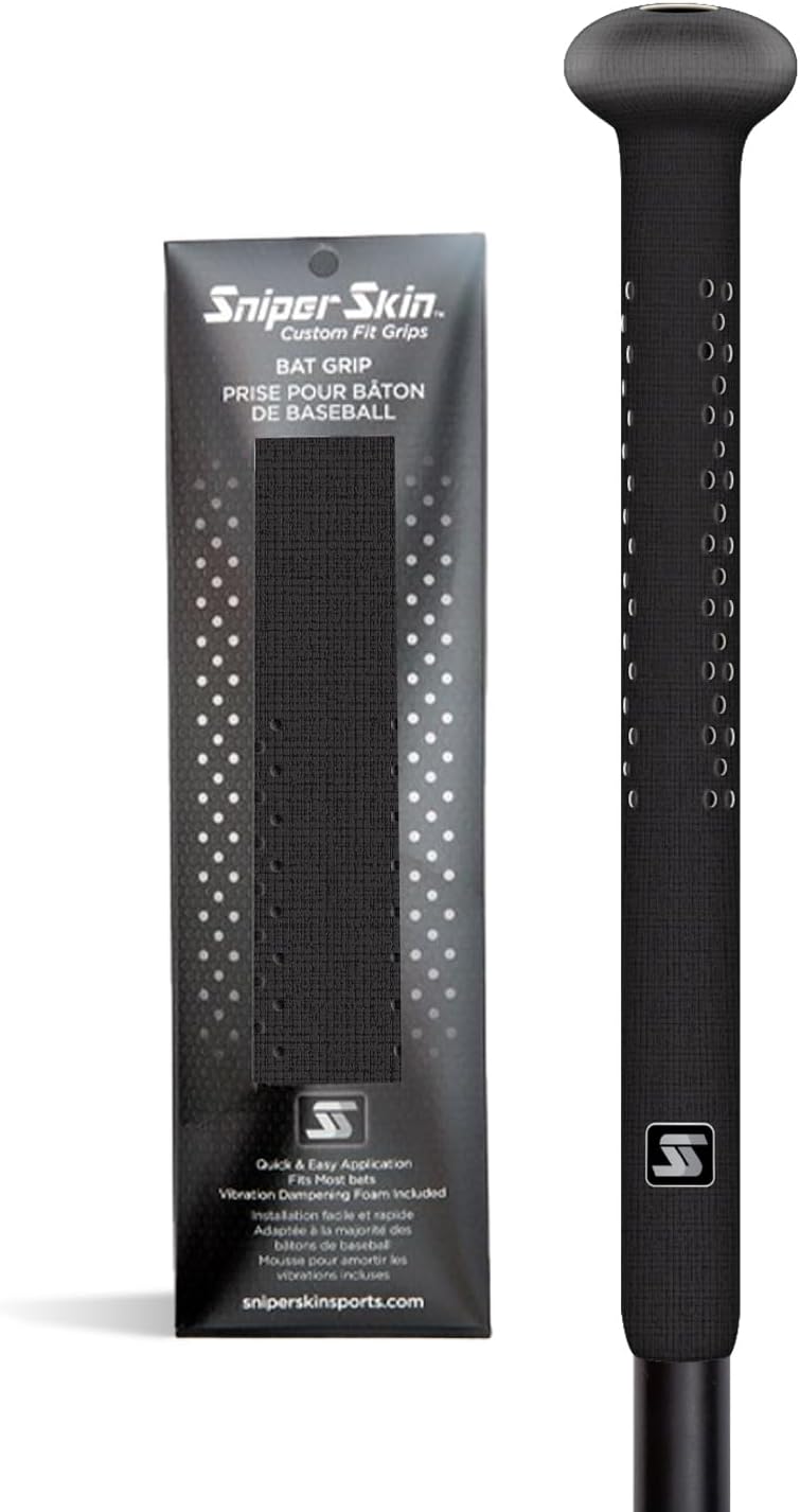 Sniper Skin Baseball Grip - Heat-Activated, Easy Install Non-Slip Wrap for Baseball & Softball