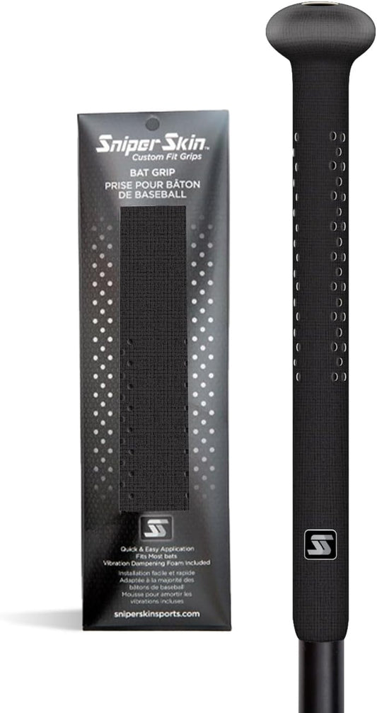 Sniper Skin Baseball Grip - Heat-Activated, Easy Install Non-Slip Wrap for Baseball & Softball