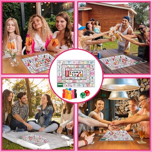 Adult Party Game Drinking Board Game - Waterproof Leather Mat