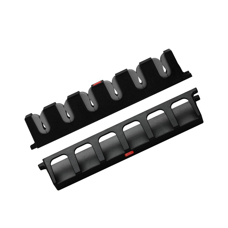 Simple Deluxe Vertical Fishing Rod Holders Wall-Mounted – Fishing Rod Rack, Great Fishing Pole Holder & Rack for Garage, Store 6 Rods or Combos in 13.6 ", 1 Pair Vertical Pole Racks Grey
