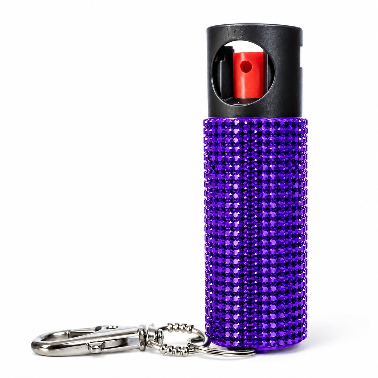 BURN Pepper Spray for Women Men Self Defense, Max Strength - 0.67 fl oz Fashionable Monochromatic Design, Purple