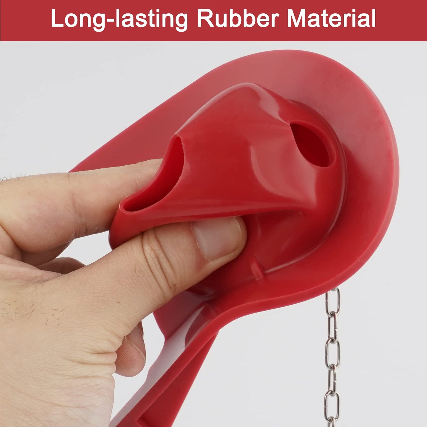 Class 5 3-1/4" Toilet Flapper Replacement Compatible with Kohler Toilet Part GP1078441 Replaces K-GP1016546/1042313, High Performance Toilet Flapper with Stainless Steel Chain Hook, Easy to Install