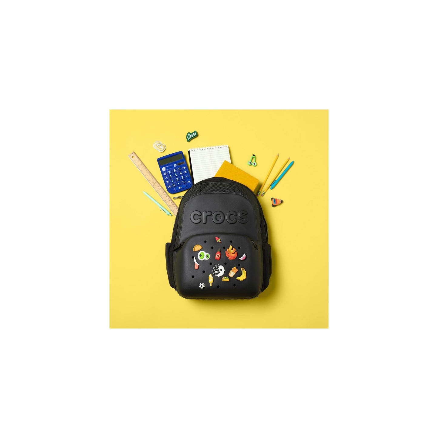 Crocs Classic Backpack, Personalize with Jibbitz Charms, Pond, One Size