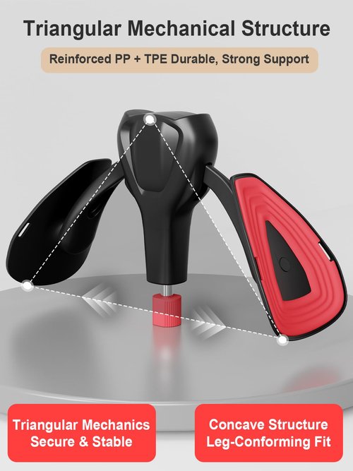 Pelvic Floor Exercise Devices 77 lb Adjustable Kegel Inner Thigh Exerciser and Hip Trainer Workout Equipment for Home Postpartum Recovery Women Men, with Band, Black