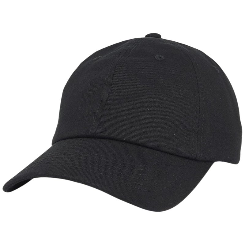 E BY ELIDAN Classic Dad Hat – 100% Cotton, Adjustable Metal Buckle Strap, Low-Profile Fit, Breathable and Packable Baseball Cap Unisex, Black