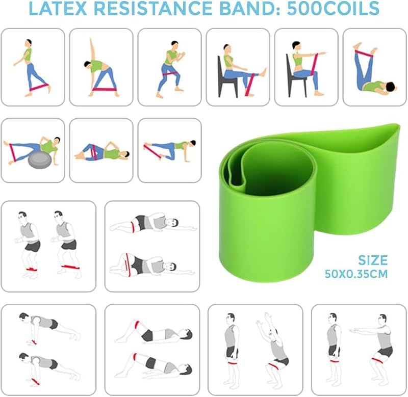 Pilates Ring Kit for Home Workouts - Pink Resistance Bands & Accessories