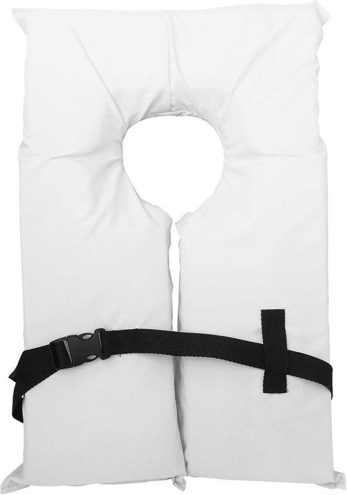 Coast Guard Approved Life Jackets - High Visibility Type II Keyhole Vests | 3 Pack for Adults