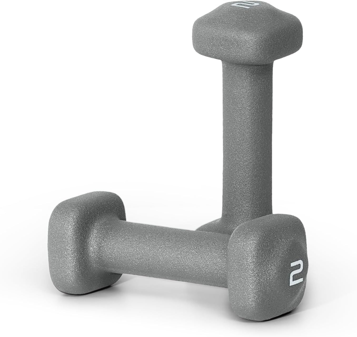Tone Fitness Neoprene Dumbbell Weight Pairs - Anti-Roll Square Head | Various Sizes Available