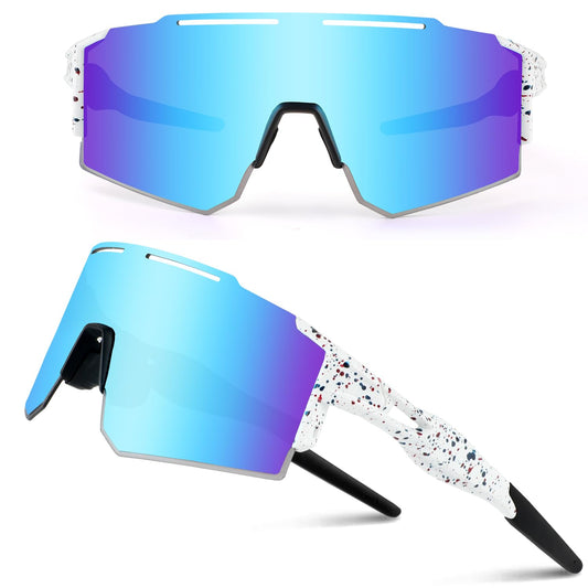 Ukoly Sport Sunglasses for Men and Women,HD PC Lens UV400 Protection