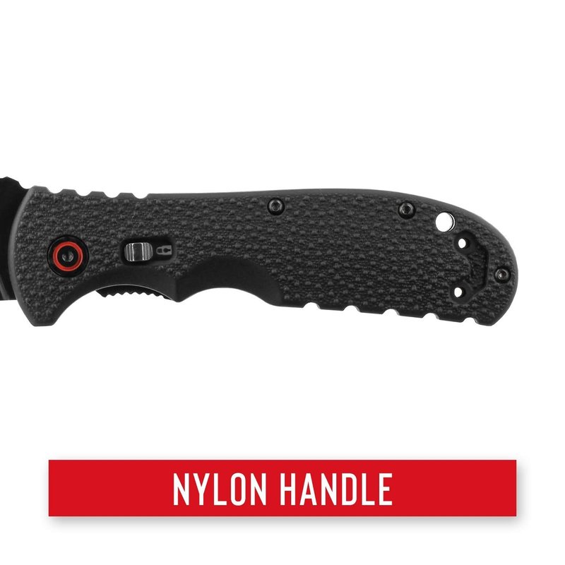 COAST RX350 Blade Assist Tactical Folding Knife with 3.625" Serrated Stainless Steel Blade