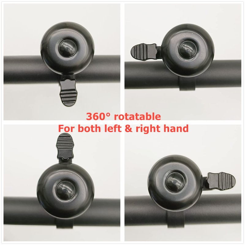 RYANGO Bike Bell, Cute Mini Bicycle Bell 2 Pack, Crisp Bike Bells for Adults and Kids, Bicycle Bells for Handlebars, Loud Cycling Ring Bell for Road Bike Mountain Bike Scooter