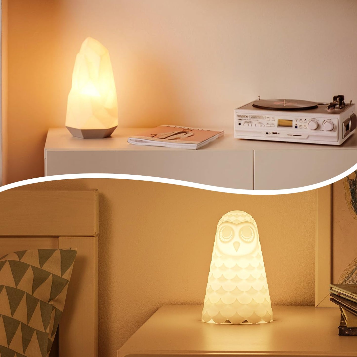 PASUTO 6FT Accessory Cord for Craft Lighting Halloween Pumpkin Christmas House Decorations, 4 Sets Candelabra-Base E12 Socket C7 Bulbs Clip Light with On/Off Switch Plugs (8 Bulbs, 4 Spare)