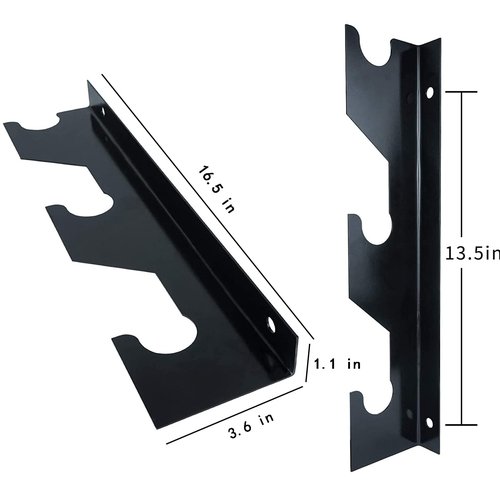 Luwint Barbell Holder Wall Mount, Horizontal 3 Weight Bar Storage Rack