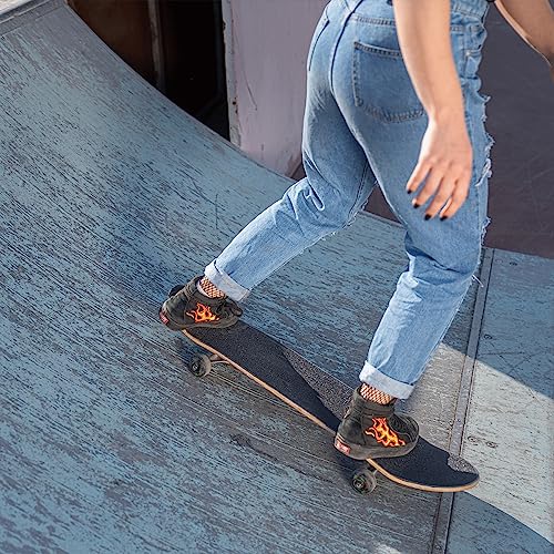 Black Skateboard Grip Tape - 10.6" x 36.4" - Tear-Proof & Waterproof