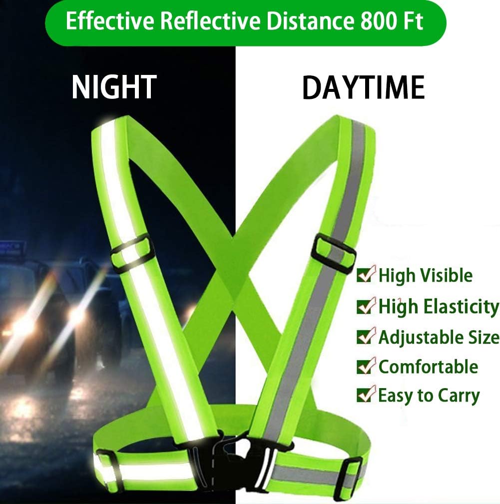 Skiennix Reflective Vest - Adjustable High Visibility Safety Gear | Ultralight & Comfy for Running, Cycling, Walking
