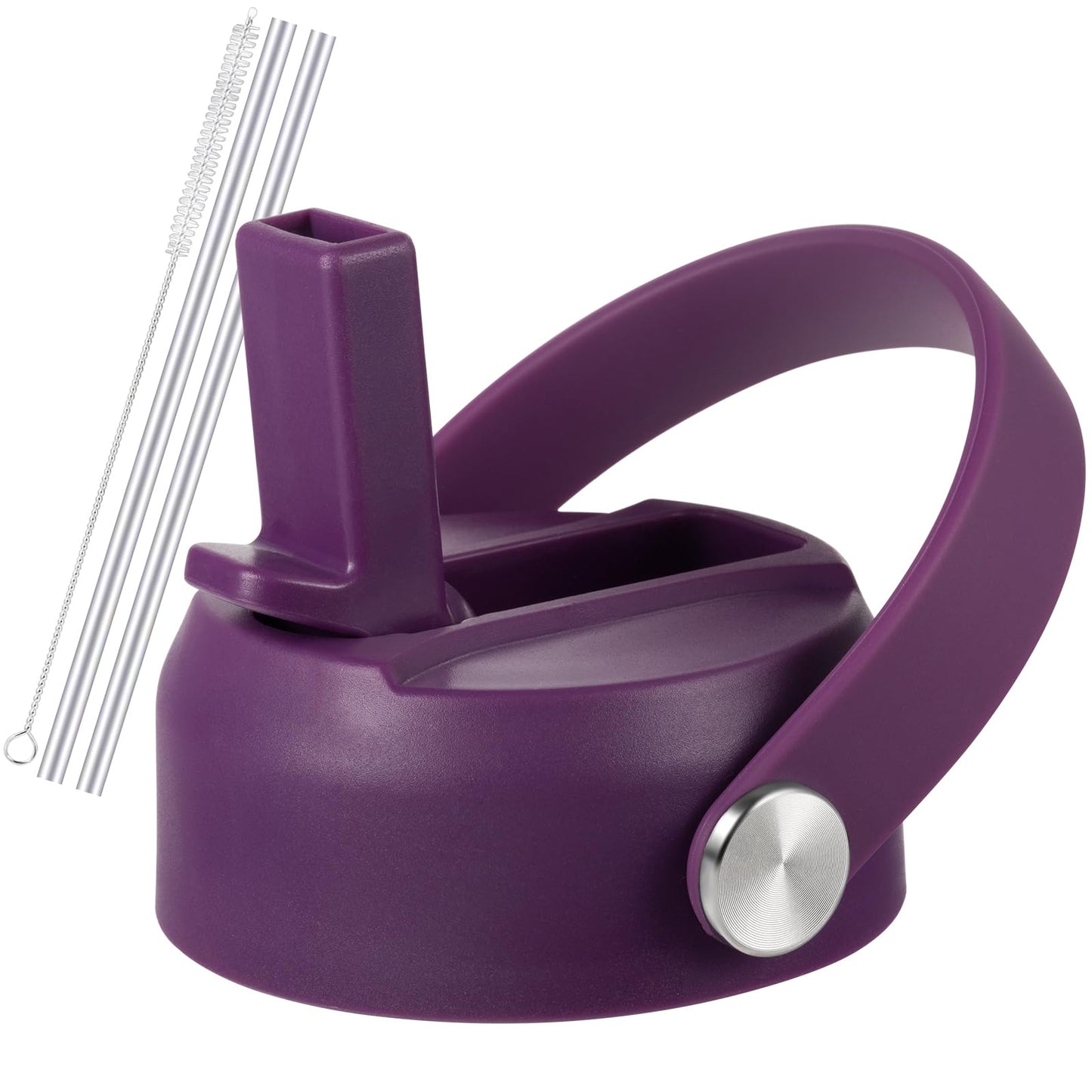RRegeny Straw Lid for Hydro Flask Wide Mouth 32 40 oz, Lids with Flexible Handle compatible with HydroFlask, Replacement Sports Flex Cap Wide Mouth Top