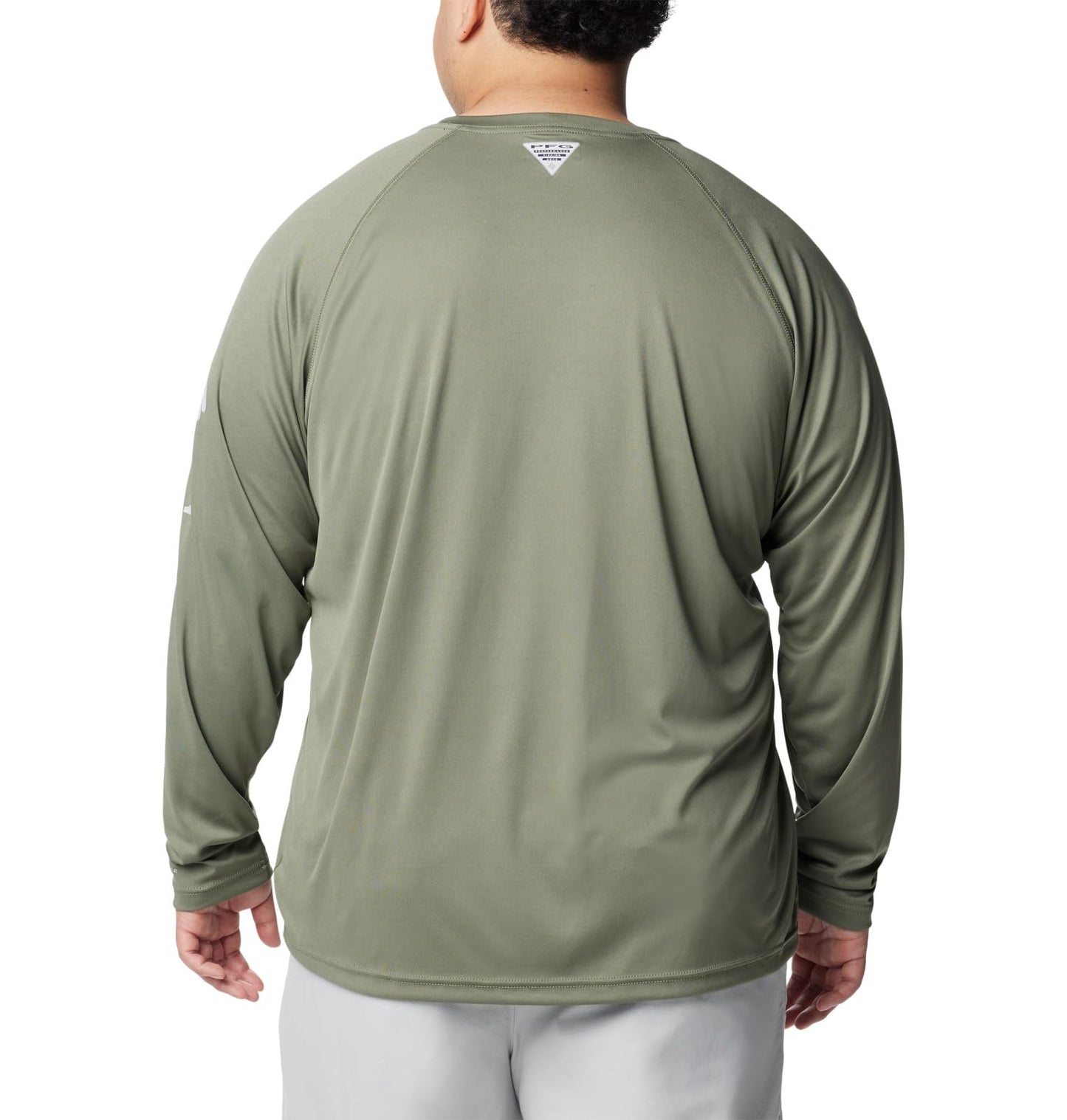 Columbia Men's PFG Terminal Tackle Long Sleeve Fishing Shirt, Cypress/Cool Grey Logo, X-Large