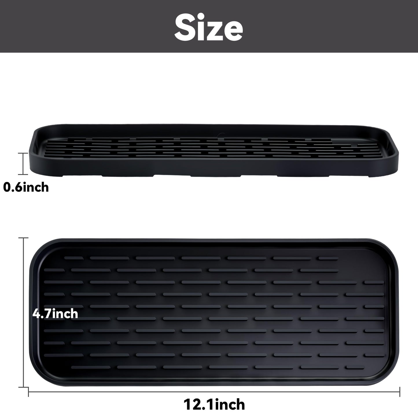 Drip Pan Compatible with 1 Gallon Drink Dispenser, 1 Pcs Silicone Tray Mat for DD&HAPP 1 Gallon Glass Drink Dispenser