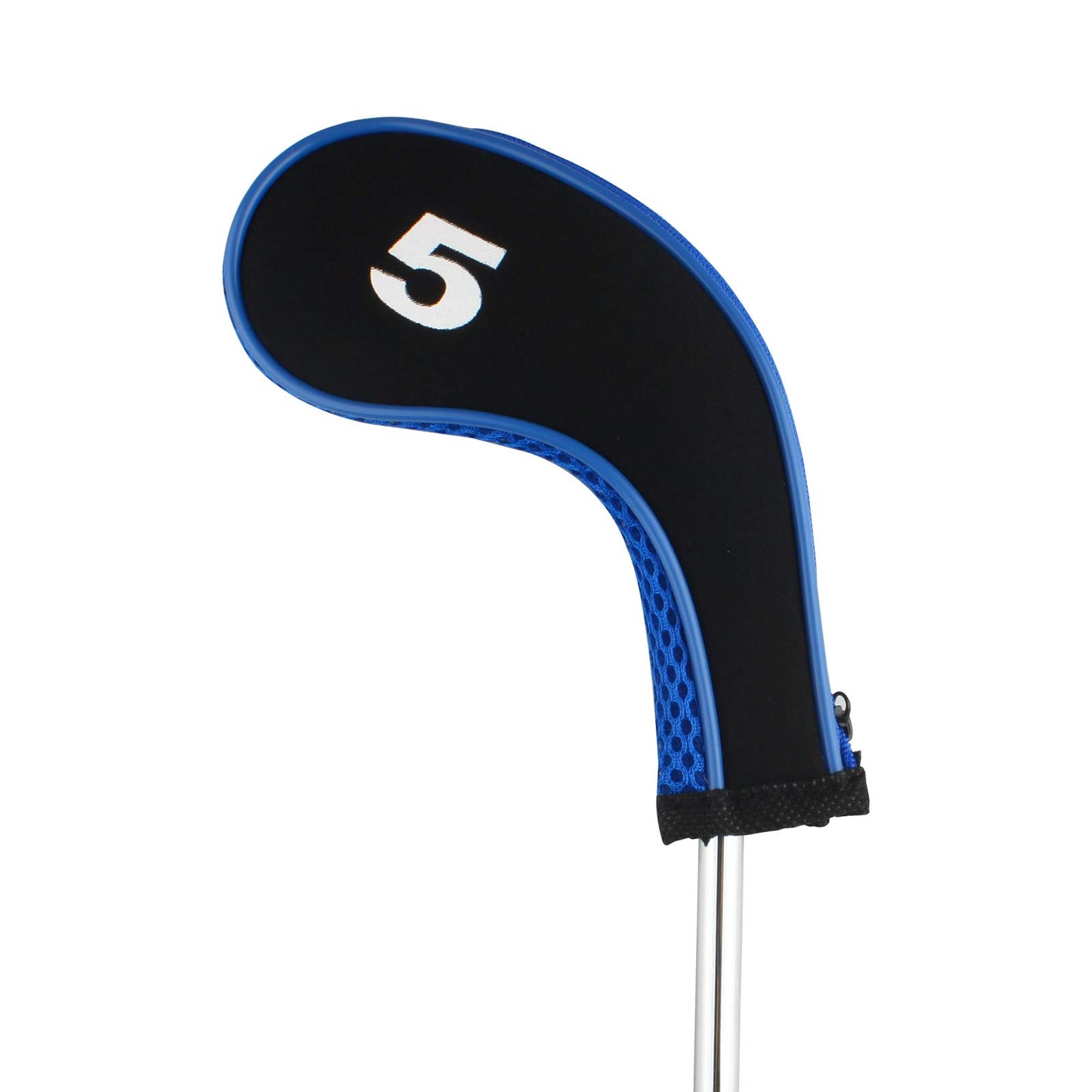 Andux Golf Iron Wedge Club Head Covers 10pack/Set Black/Blue