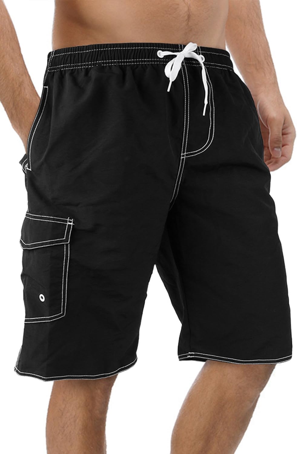Skiennix Men's Swim Trunks - Quick Dry Swim Shorts with Mesh Lining | Fun Bathing Suits
