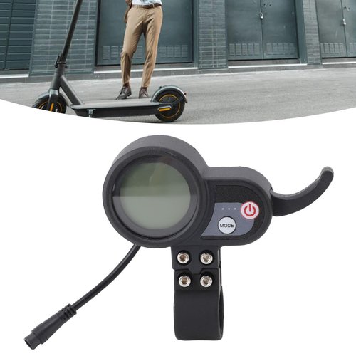 Electric Scooter LCD Display Panel 36 to 60V ABS Blue Screen Control Panel with 6 Pin Connector