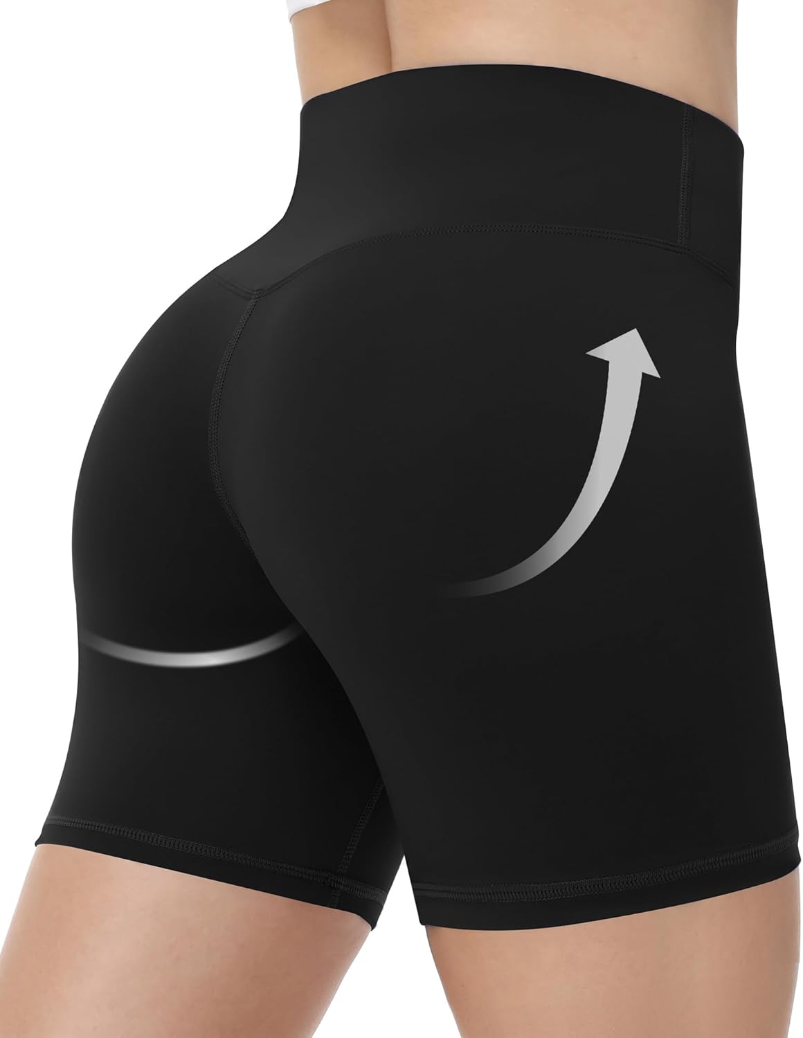 Runhit Biker Shorts for Women - High Waisted No Front Seam Yoga & Gym Spandex | 3''/5''/8'' Sizes