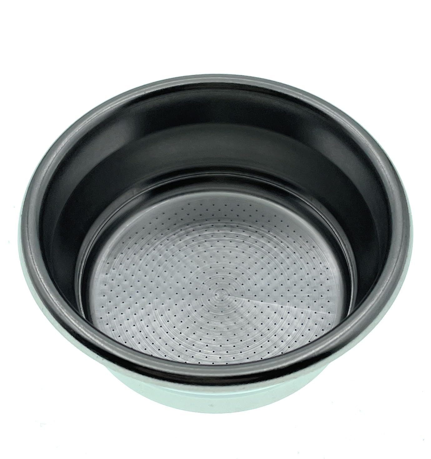 54mm 2 Cup Dual Wall Coffee Filter Basket - Pressurized Stainless Steel, Metal Portafilter Container - Reusable, Washable - Compatible with Breville Espresso Machines - 18/20g (Dual Wall)