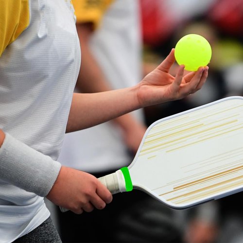 Arvintas 16 PCS Pickleball Paddle Racket Grip Bands, Tennis Racquet Secures Overgrip, Handle Rubber Silicone Ring for Squash Racket, Racquetball, Baseball Bat Handle (Corrugated)