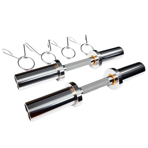 Rivotrance Olympic Dumbbell Handle, Loadable Dumbbell Bars for 2 Inch Olympic Weight Plates, Ideal for Home Gym Strength Training