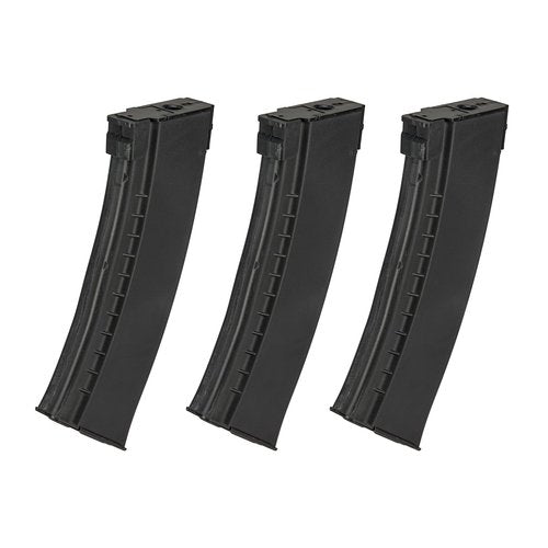 Lancer Tactical 420 Round AK Hi-Capacity Polymer Airsoft Magazine (Color: Black) (Count 3)