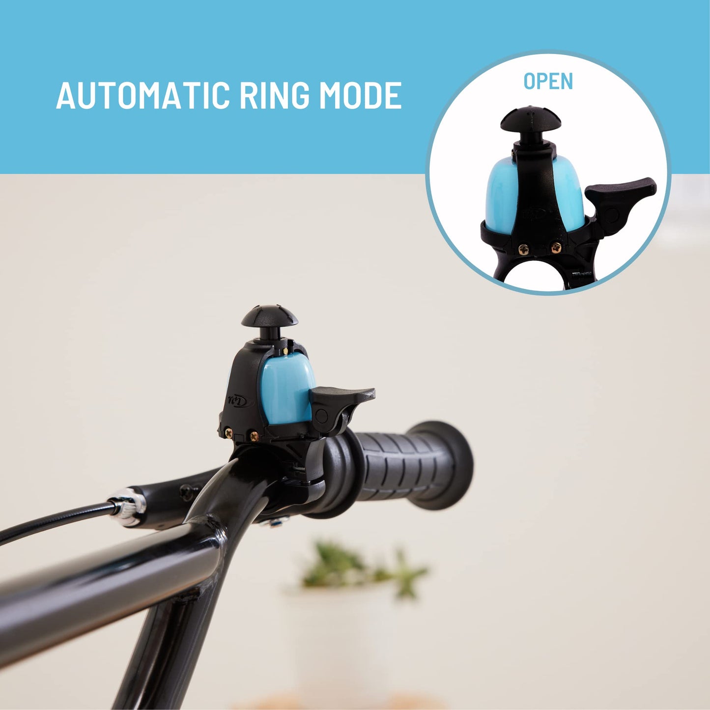 N+1 Macaron Bike Bell- Classic Brass Bicycle Bell with Cowbell Mode for Road Bikes, Mountain Bikes, Kids Bikes
