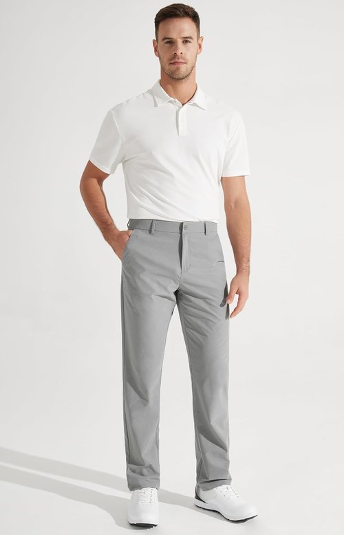 Libin Men's Golf Pants - Stretch Quick-Dry Lightweight Trousers | Casual Comfy Fit in 30"/32"/34" Sizes