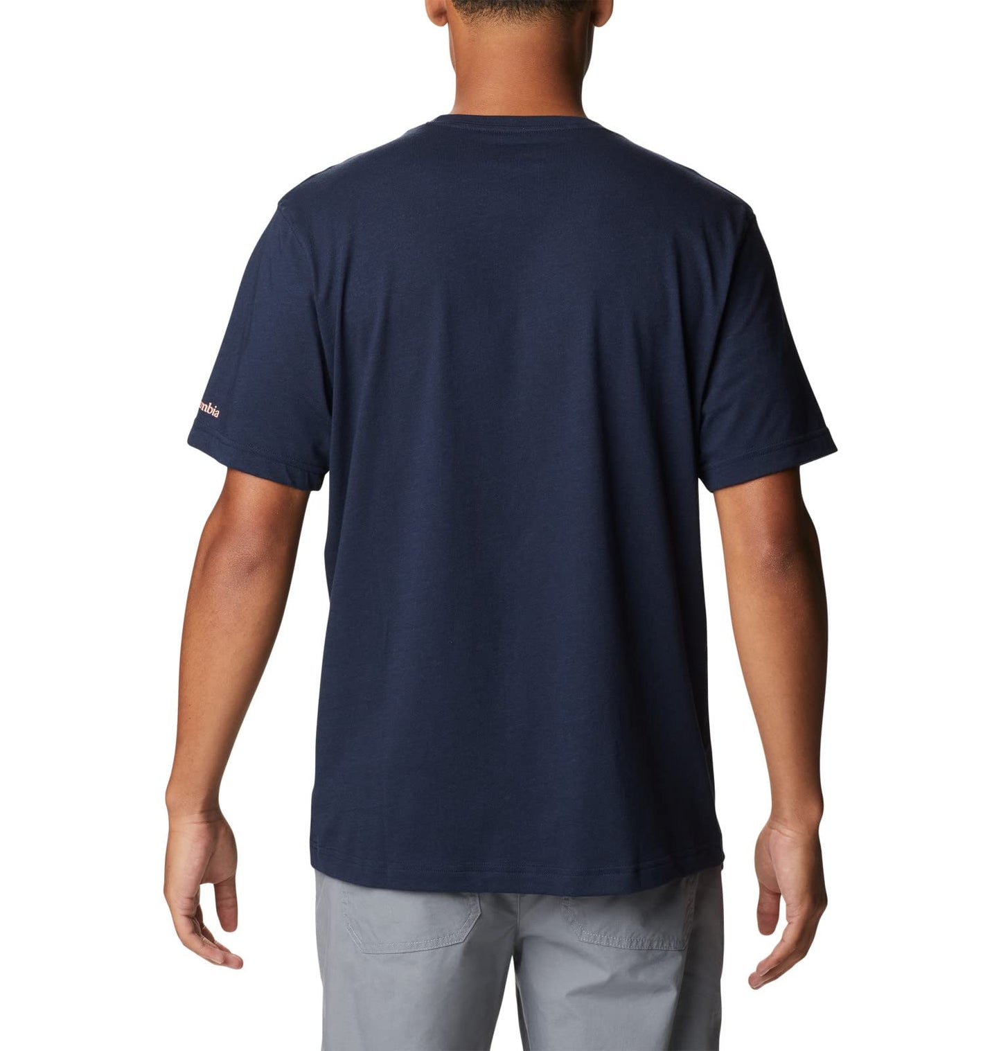 Columbia Men's Thistletown Hills Graphic Short Sleeve, Collegiate Navy HTHR/Wanderland Graphic, 3X Big