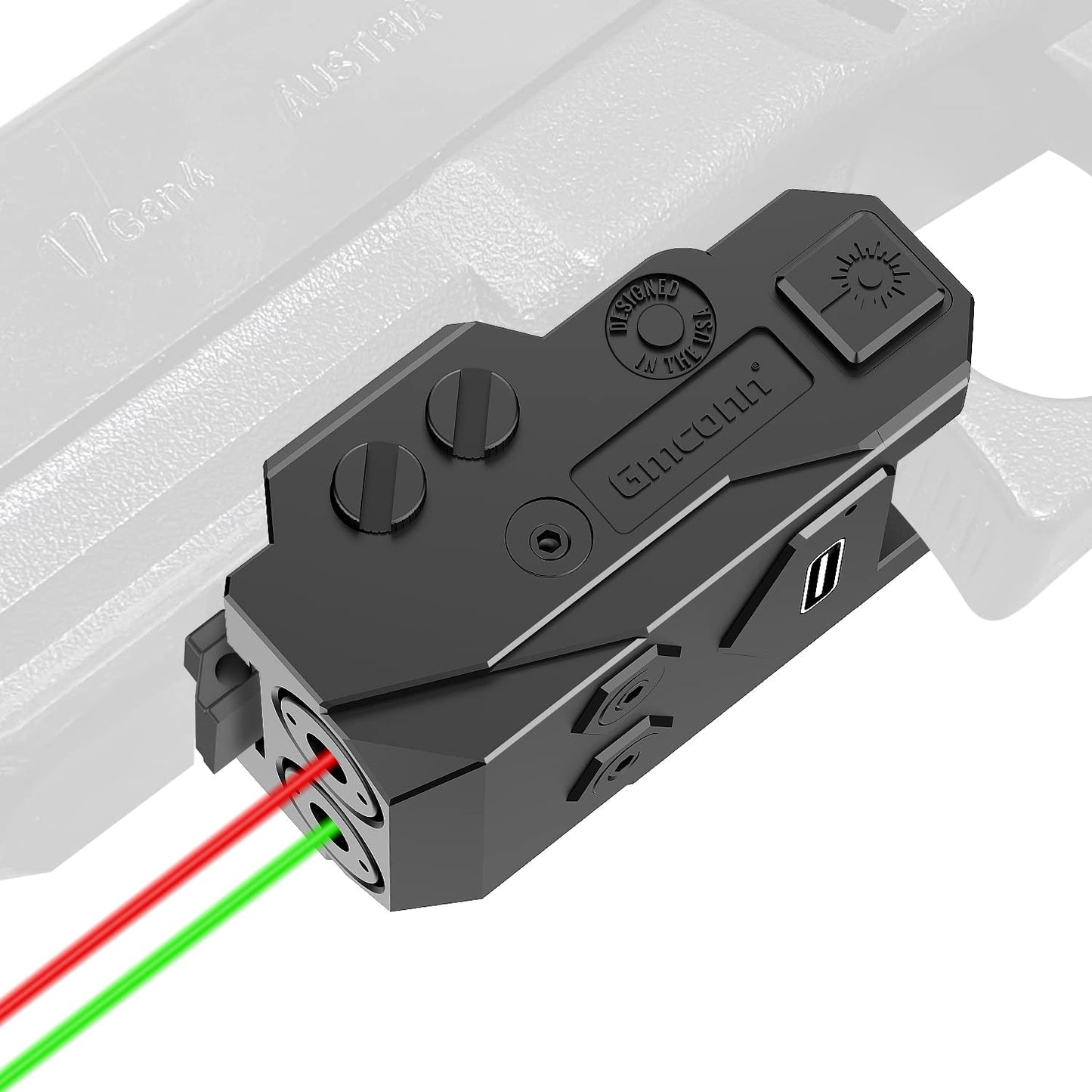 Gmconn Double Laser Sight with Strobe/Momentary for Railed Pistol