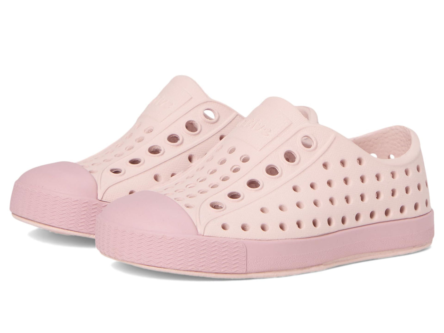 Native Shoes Unisex-Kids Jefferson Sneakers, Dust Pink/Balos Pink, 11 Little Kid